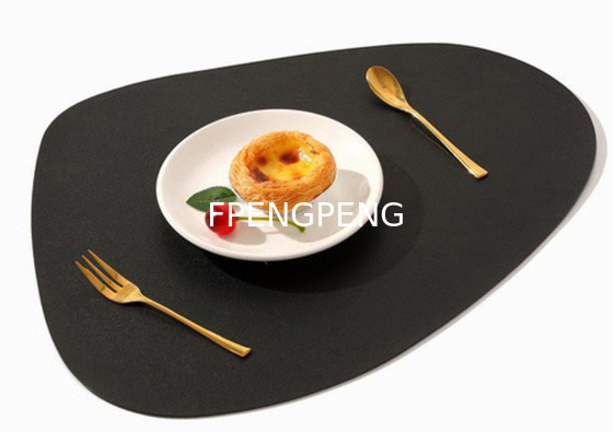 Alfombra de comida occidental de estilo nórdico alfombra de cuero para uso doméstico lavable, impermeable, antideslizante