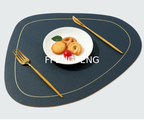 Instagrama de estilo nórdico, estera de comida occidental, estera de doble capa irregular resistente al aceite y aislante térmico