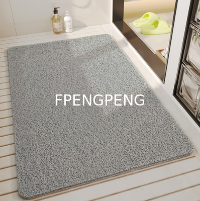 1.5kg/m2-4.5kg/m2 Alfombra de bobina de PVC con patrón personalizable 1.22m de ancho Plano suave para uso en el baño con respaldo antideslizante
