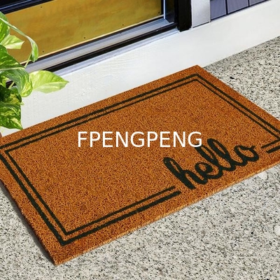 Alfombra de revestimiento de PVC de la puerta de la bobina de PVC Antiderrapante Cocina Baño dibujos animados Expresión Pasillo Alfombra de suelo