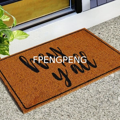 Alfombra de revestimiento de PVC de la puerta de la bobina de PVC Antiderrapante Cocina Baño dibujos animados Expresión Pasillo Alfombra de suelo