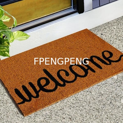 Alfombrillas para puertas lavables PVC puerta de bobina antiderrapante cocina baño dibujos animados expresiones pasillo alfombrillas para piso