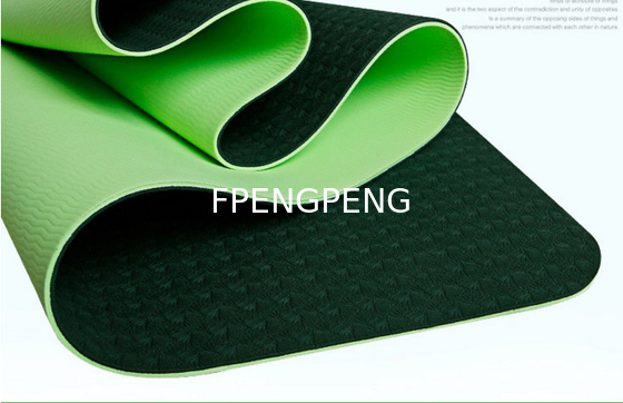 Fitness Anti-Slip Yoga Mat TPE Mat TPE 6mm 8mm 10mm, al por mayor No resbaladizo Impreso a medida Eco amigable TPE Yoga Mat