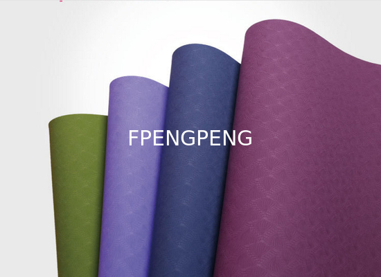Super elástica malla antirrompida Sándwich Yoga Mat Material TPE Ejecutar excelente en el anti-deslizamiento