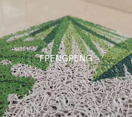 Puerta de PVC de bobina antiderrapante cocina baño dibujo animado Expresión pasillo alfombra de piso