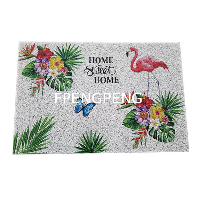 Tamaños personalizados 1.5kg/m2-4.5kg/m2 Alfombra de PVC con patrón personalizable 1.22m de ancho Plano suave con respaldo antideslizante