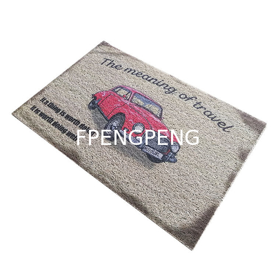 Puerta de PVC de bobina antiderrapante cocina baño dibujo animado Expresión pasillo alfombra de piso