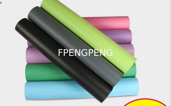 Gimnasio Eco Amigo Impresión personalizada de PU Yoga Mat 4mm 5mm Personalizado de caucho natural PU Yoga Mat