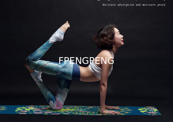 Anti-deslizante Extra grueso personalizar el logotipo PU Leather Yoga Mat para el ejercicio de construcción de la forma del cuerpo