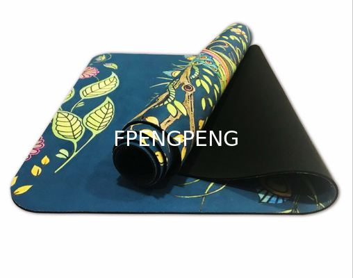 Anti-deslizante Extra grueso personalizar el logotipo PU Leather Yoga Mat para el ejercicio de construcción de la forma del cuerpo
