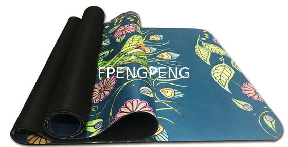 Anti-deslizante Extra grueso personalizar el logotipo PU Leather Yoga Mat para el ejercicio de construcción de la forma del cuerpo