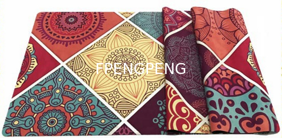 Etiqueta privada ecológica de 4 mm Estampado de oro caliente Impresión UV Negro de caucho natural PU de cuero de Yoga Mat Factory