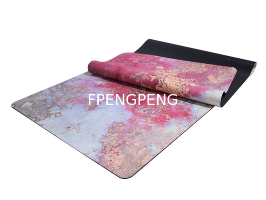 Almohada de yoga de PU de alta densidad anti-llagrima para yoga, Pilates Impresión UV de PU + Almohada de yoga de goma