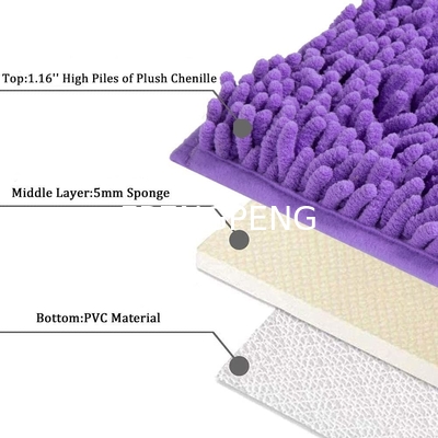 Venta en caliente en las fronteras encriptado Schneider alfombra de piso baño irregular baño agua absorción del baño alfombra antirremolque