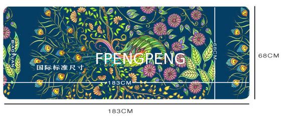 Impresión suave antideslizante inodoro esterilla de yoga de caucho natural logotipo personalizado de la tienda esterilla de yoga OEM