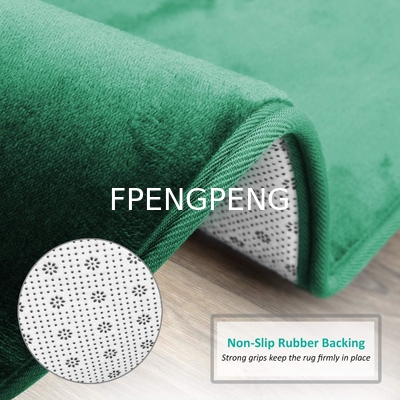 Alfombras de baño de espuma de memoria de terciopelo para el baño - Antiderrapante, alfombras de baño con respaldo de PVC, alfombras de baño lavables - Se seca rápidamente,