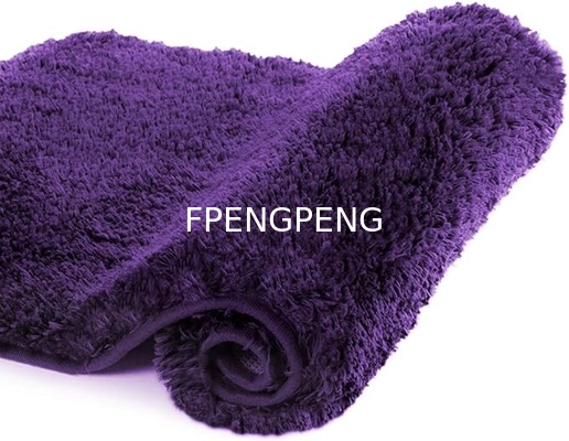 Absorción de agua Microfibra blanda Shaggy Baño de alfombra de lavadora Lavadora para el baño Alfombras de peluche gruesas para la ducha