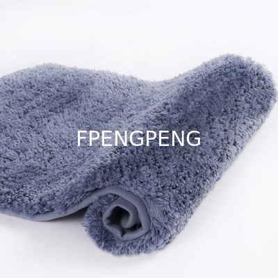 Microfibra de baño no resbaladizo para el baño Taupe Gris Absorbente de agua suave de microfibra Shaggy Baño de baño de alfombra lavable en máquina