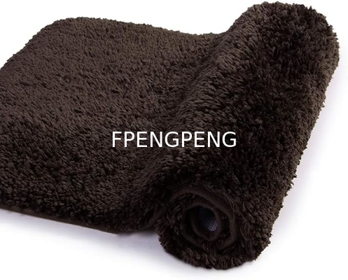 Absorción de agua Microfibra blanda Shaggy Baño de alfombra de lavadora Lavadora para el baño Alfombras de peluche gruesas para la ducha