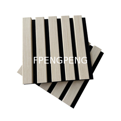 paneles acústicos de pared de madera impermeable de plástico compuesto WPC paneles de absorción de sonido OEM