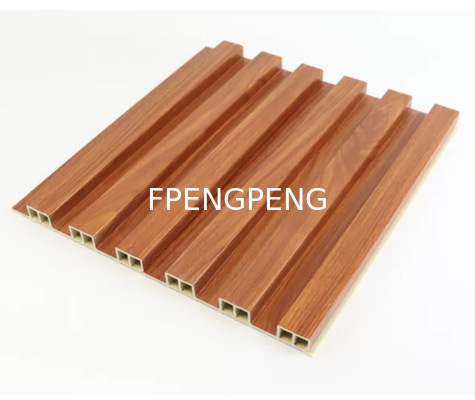 Luxury Hollow Wood Plastic Wall Cladding For Home Decoration panel de pared de diseño ligero wpc