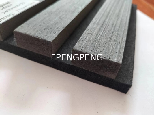 paneles de pared de madera de listón de oficina Studio Akupanel de madera de listón de absorción del sonido de la prueba de madera de pared de listón