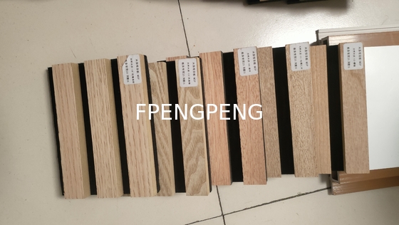 Panel de pared de barras de madera ecológicas personalizadas de estudio paneles de pared insonorizados para estudio