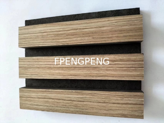 Panel de aislamiento acústico a prueba de fuego personalizado, chapa de madera sólida de chapa de madera flexible
