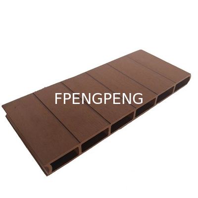 Fácil de instalar panel de pared decorativo de madera de grano WPC tablero de pared de madera de plástico de cubierta compuesta