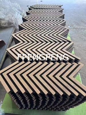 Paneles acústicos de madera con ranuras Panel de pared de mármol Paneles de insonorización ISO9001 Paneles acústicos de pared