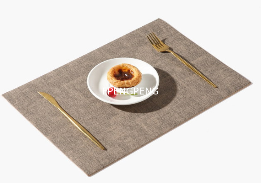 Alfombra de comedor de cuero cuadrada de Instagram nórdica doble cara Casa Hotel Alfombra de comedor occidental a prueba de agua y aislamiento térmico