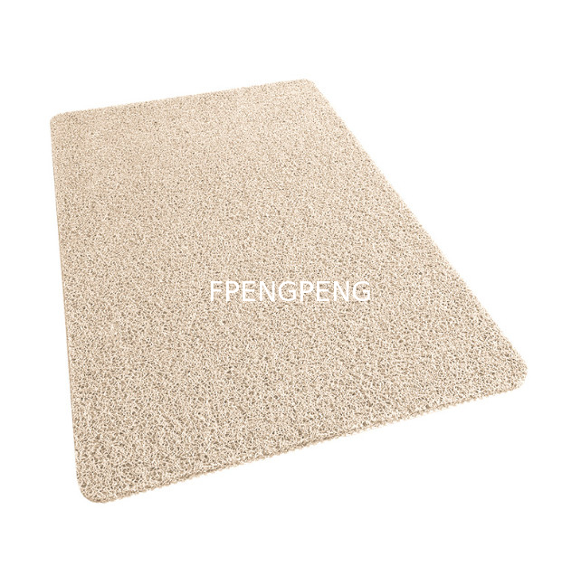 1.5kg/m2-4.5kg/m2 Alfombra de bobina de PVC con patrón personalizable 1.22m de ancho Plano suave para uso en el baño con respaldo antideslizante