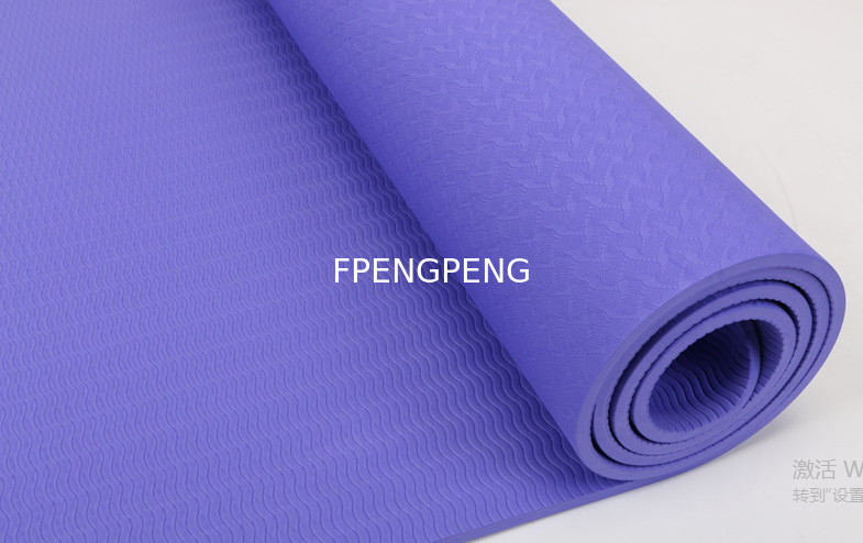 TPE MAT YOGA de alta calidad COLOR VIOLETO MAT YOGA para el gimnasio MAT EXTRA grueso ejercicio