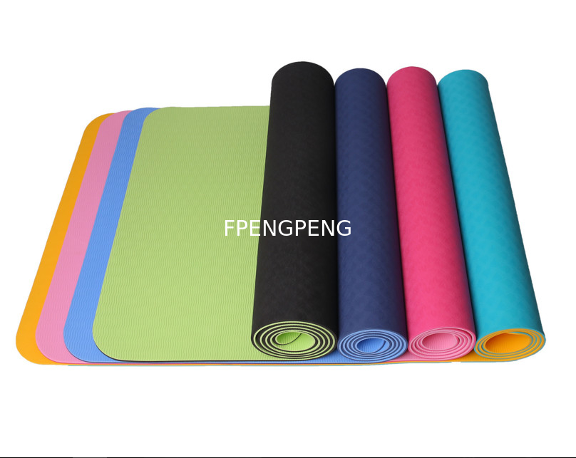 Gran esterilla de yoga para ejercicios de TPE Esterilla de yoga natural de TPE/PVC de buena calidad Esterilla de yoga impresa ecológica