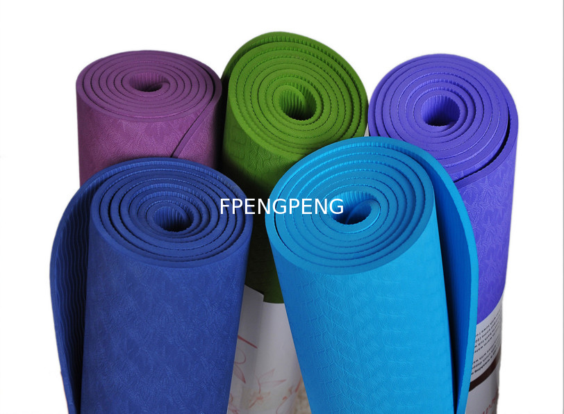 Muchos colores de la alfombra de yoga para elegir, buena calidad Eco amigable impresa alfombra de yoga