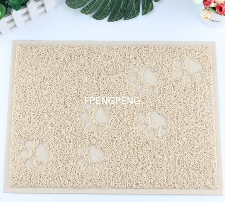 Accesorios para mascotas Animales resistentes al deslizamiento Impermeable traper alimento para mascotas alfombra para gatos