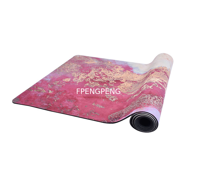 Almohada de yoga de PU de alta densidad anti-llagrima para yoga, Pilates Impresión UV de PU + Almohada de yoga de goma