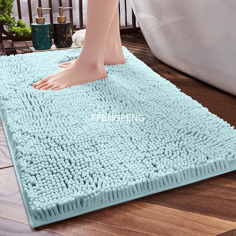 FENGPENG Alfombra de baño no resbaladiza Alfombra de baño suave acogedora chala gruesa alfombras de baño para el baño