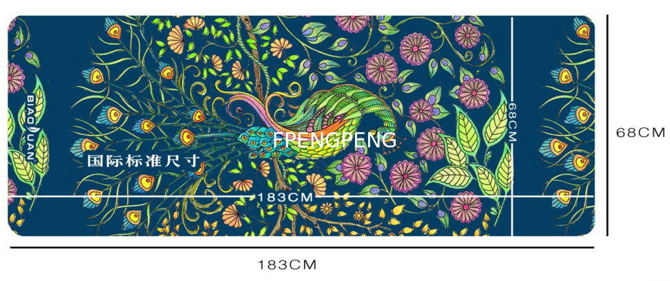 Impresión suave antideslizante inodoro esterilla de yoga de caucho natural logotipo personalizado de la tienda esterilla de yoga OEM