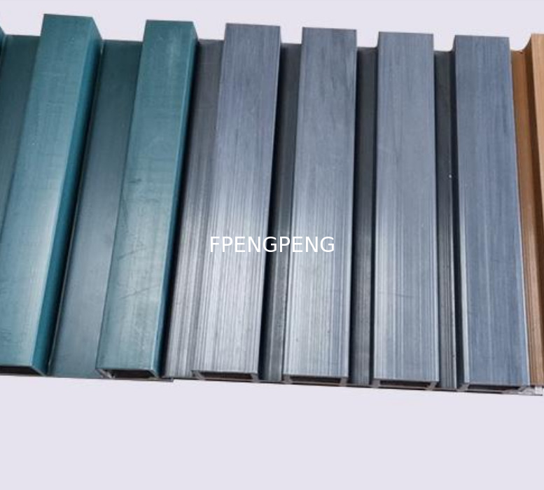 ASA coextrudido 220 tablero de pared de cuatro rejillas paneles decorativos de pared de varios colores de madera de barras