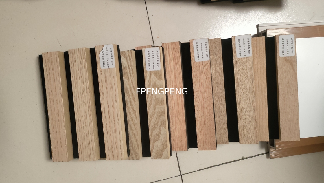 Panel de pared de barras de madera ecológicas personalizadas de estudio paneles de pared insonorizados para estudio