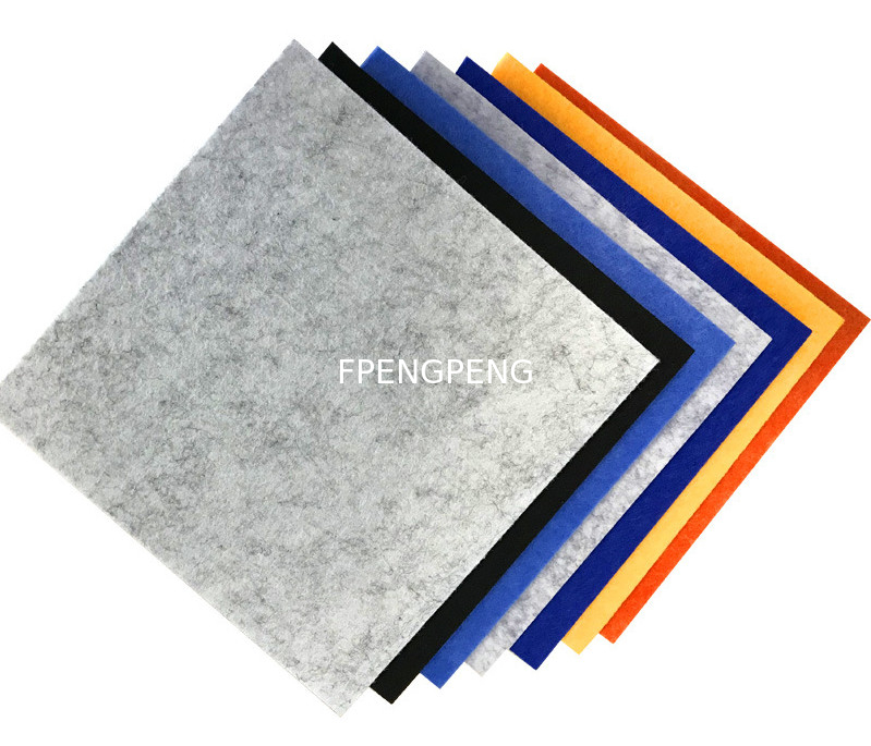 Tableros acústicos de fibra de poliéster de feltro absorción de sonido de paredes y techos paneles acústicos de pared
