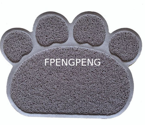 Alfombra de mascotas de PVC, alfombra de bobina de PVC cepillada y rociada con 8 de forma de ocho de forma resistente a la suciedad alfombra de gato espesa