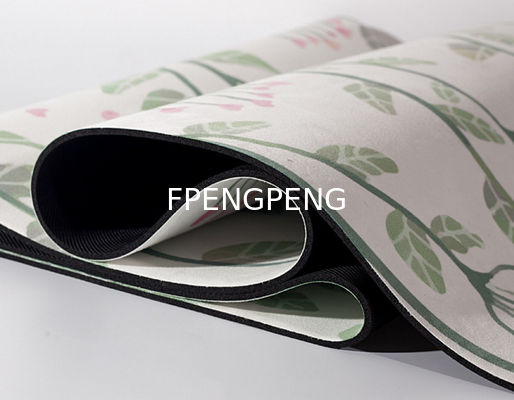 Al por mayor impresión profesional a todo color OEM de lechuga y el tapete de yoga de caucho natural