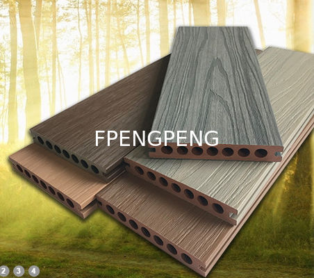 Decking de madera compuesta ecológica reciclada con suelo impermeable resistente al fuego resistente a los rayos UV